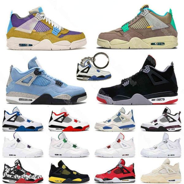 

black cat st quality jordns 4 bred men women basketball shoes 4s desert moss taupe haze neon mens trainer sports sneakers zapatos