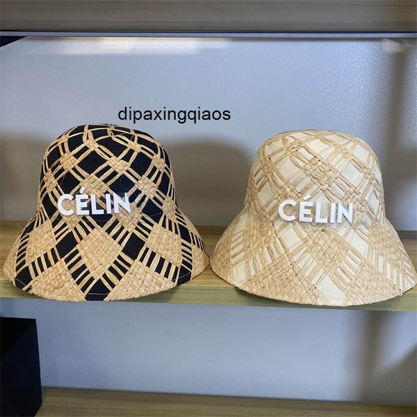 

ball caps celina fisherman's hat new summer woven cloth belt lafite bucket fashion simple sunscreen sunshade cornice, Blue;gray