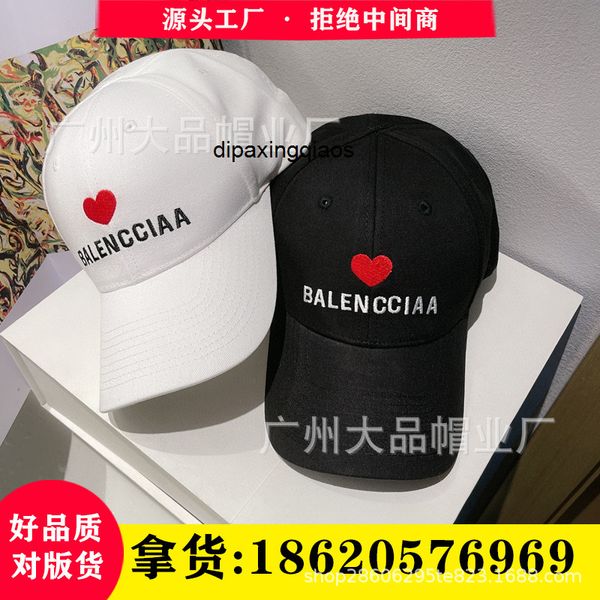 

ball caps designer balencaigass correct version of paris family hat b duck tongue net red same baseball tide brand love embroidered peach he, Blue;gray
