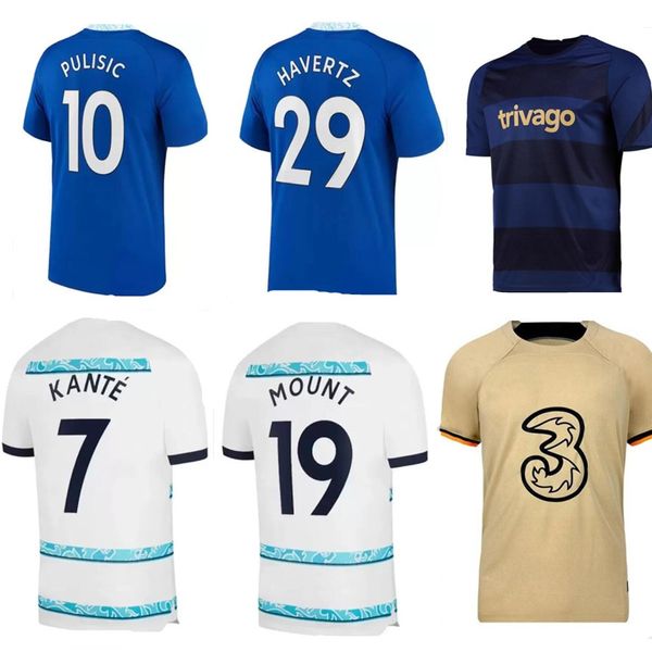 

cfc soccer jersey 22 23 sterling cucurella koulibaly ziyech pulisic mount kante havertz werner chilwell james 2022 2023 football shirt men u, Black;yellow