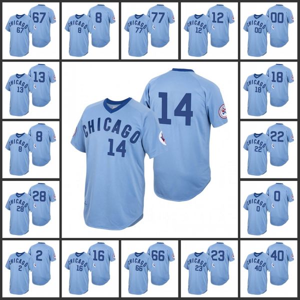 Chicago''Cubs''Men Codi Heuer Cubs Ernie Adbert Alzolay Nico Hoerner Jason Heyward Personalizzato Donna Gioventù 1976 Cooperstown Azzurro Maglia autentica