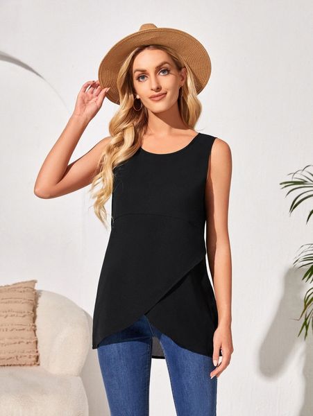 

emery rose tulip hem tank d0j2#, White