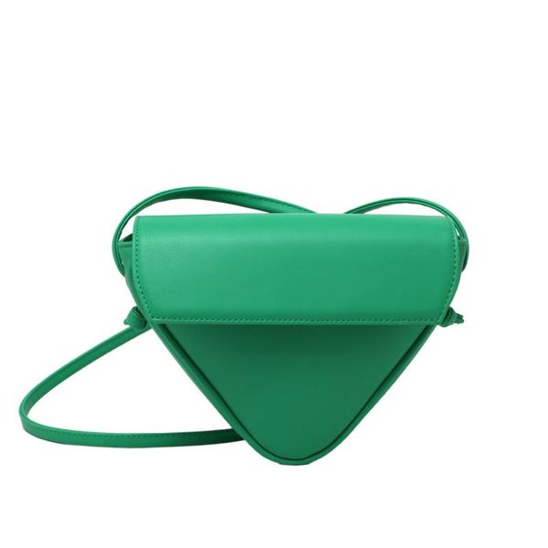 

evening bags niche design triangle bag small 2022 trendy fashion one-shoulder messenger female ins pink green purses crossbody