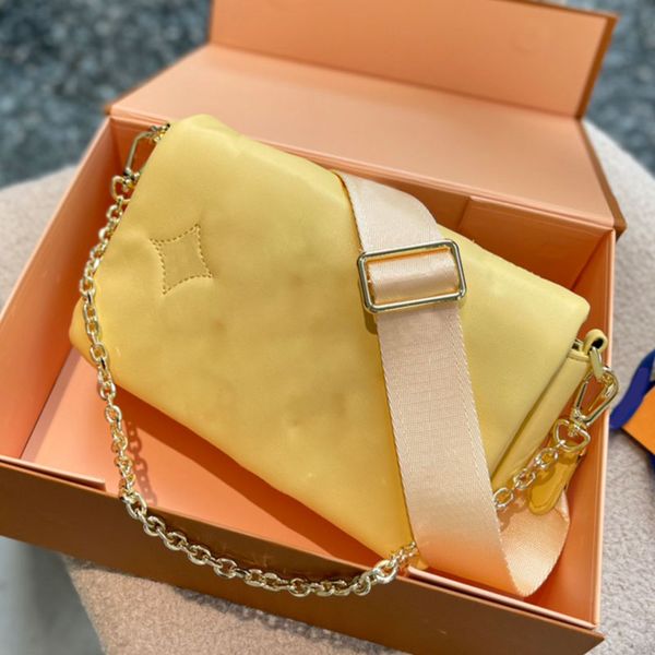 

crossbody bag chain handbag purse shoulder bags flap wallet embossing letter purse wide canvas strap real leather handbags zipper pocket fas