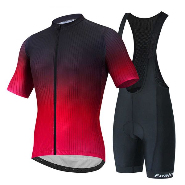 

2022 new tracksuits cycling jersey suit fualrny men summer outdoor sport quick dry breathable mtb, Gray