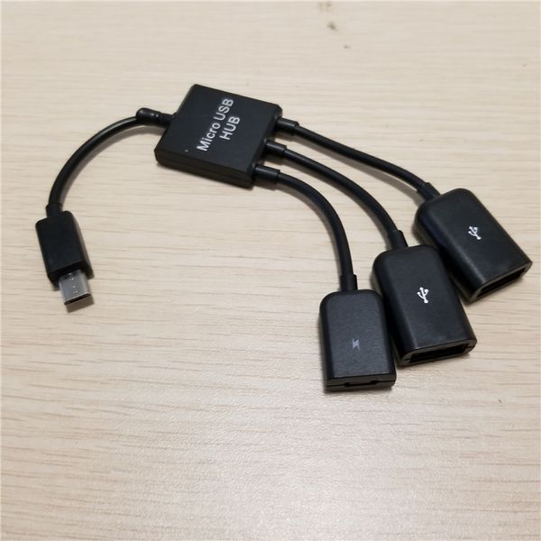 USB Hub OTG Cable W Cable de carga 1 a 3 para Samsung Galaxy Tab P7510 P7500 P7310 7300 P6200 6800