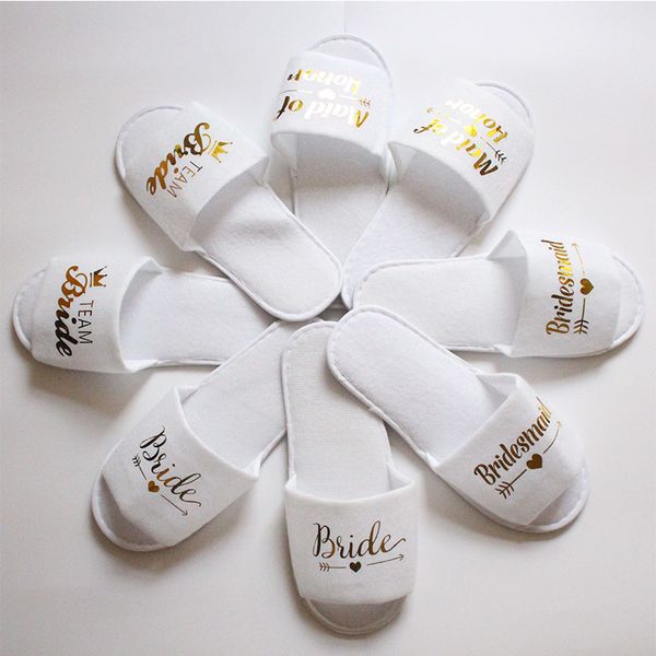 

women shoes korean version flip flop lover get married wedding comfortable pajamas party loafer l disposable slippers, Black