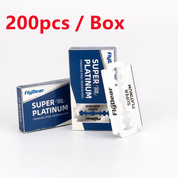 

200pcs dorcc razor blades stainless steel safety razor blades for shaving razor men shaver barber blade dropshippingnew