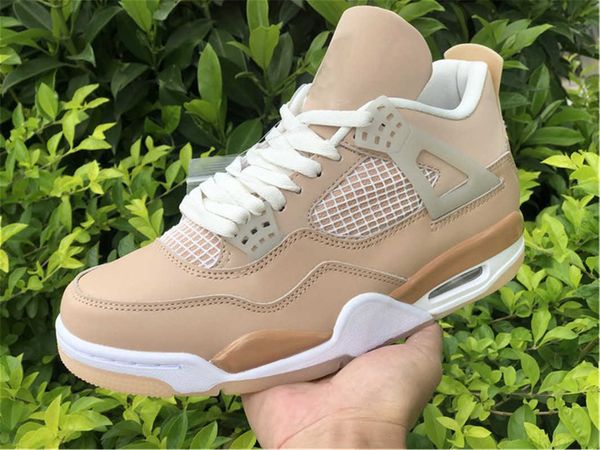 

2022 authentic 4 shimmer 4s man woman basketball shoes ronze eclipse orange quartz metallic silver dj0675-200 sports sneakers with box