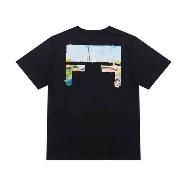 

summer mens loose t shirts fashion tees designers offs brands man women casual t-shirt luxury clothing letter arrow black white tshirts dir, White;black