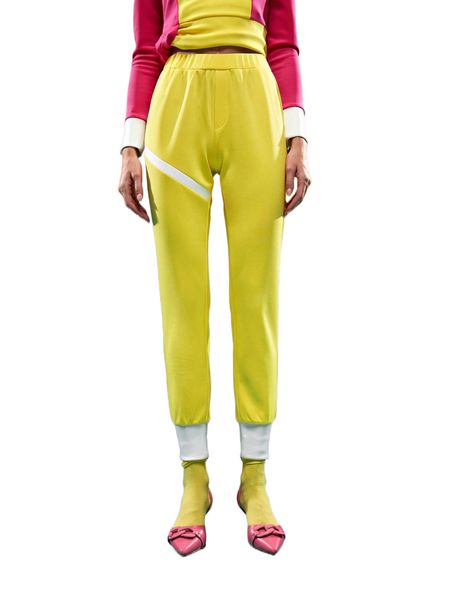

x naomi elastic waist colorblock joggers p3kz#, Black;white