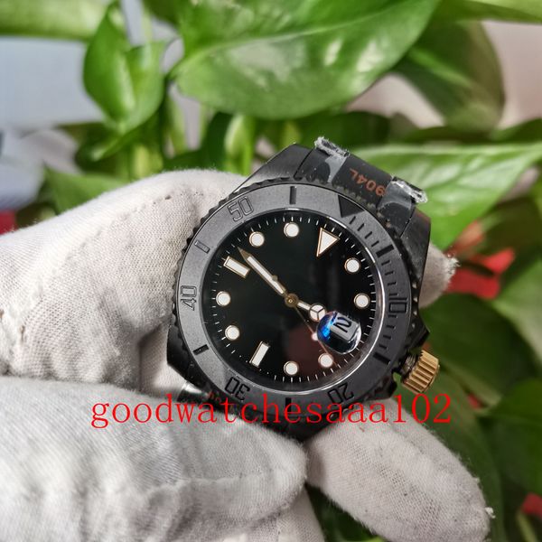 

u1 excellent men watch 16610 126610 116613 126613 40mm black dial 2813 movement slim watch stainless steel bracelet automatic outdoor watche, Slivery;brown