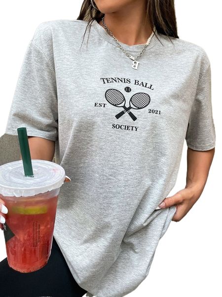 

letter graphic oversized tee k5nn#, White
