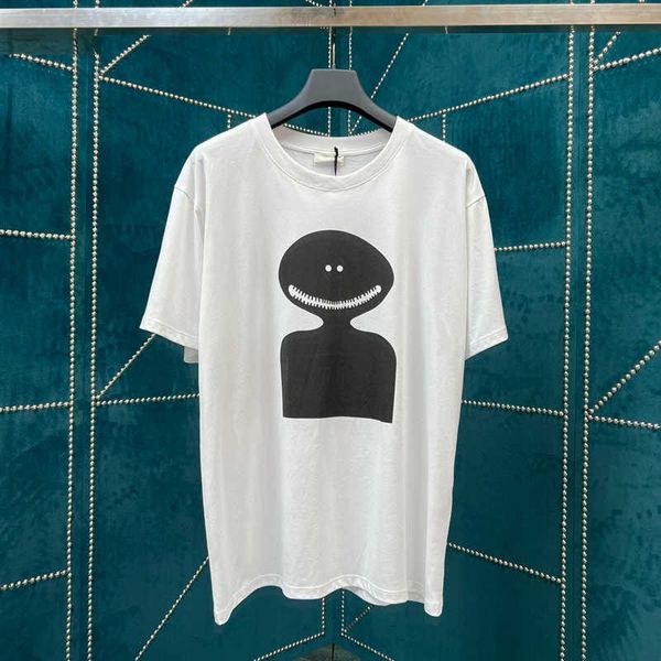 

22ss spring summer paris shadow print t shirt skateboard tee men women street hip hop casual tshirt, White;black