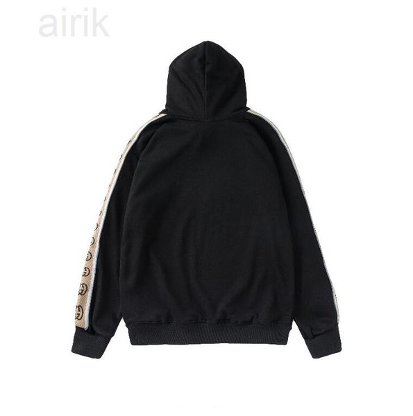 

21ss pure cotton hoodie brand designers men's women's hoodie casual fashion men sweatshirts, Black