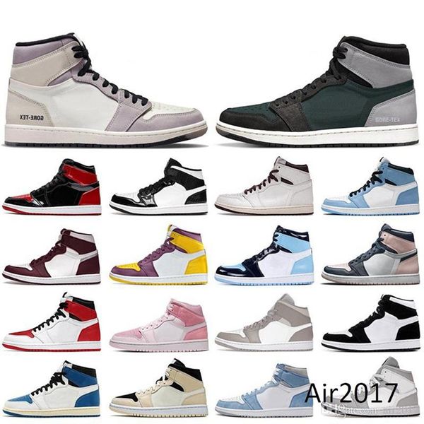 

university blue jumpman 1 1s basketball shoes sandals women men white oreo sail infrared bred seafoam digital pink military black trainers s