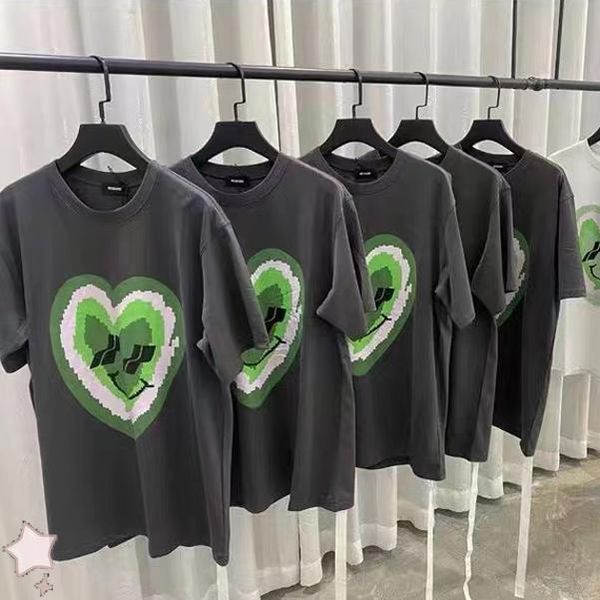 T-shirt da uomo Top Tee Neon Color Barrage Luminous Logo Foam Printing Uomo Donna T-shirt ben fattaUomo