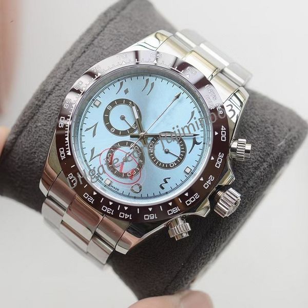 

rolix luxury new men automatic mechanical watches arab subdial work drive ceramic bezel crystal sapphire sport aaa watch no chronograph 1167, Slivery;brown