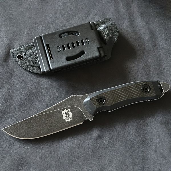 Liome Tactical Stright Knife G10 углеродное волокно высококачественное наружное выживание в дикой природе.