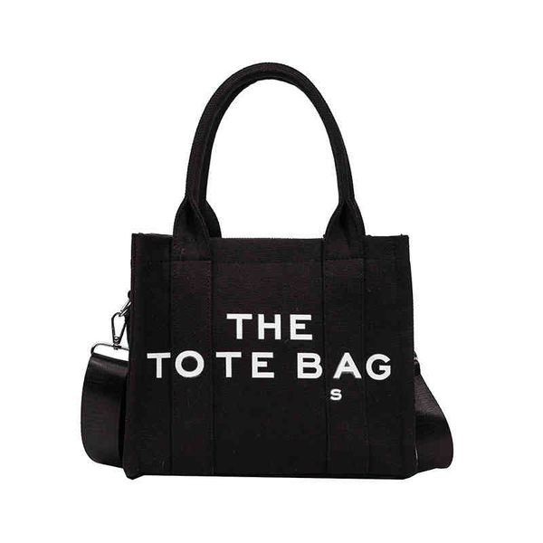 

marc tote bag designer handbag women new large capacity canvadeigner bag shoulder leiure simple meenger crobody 220609