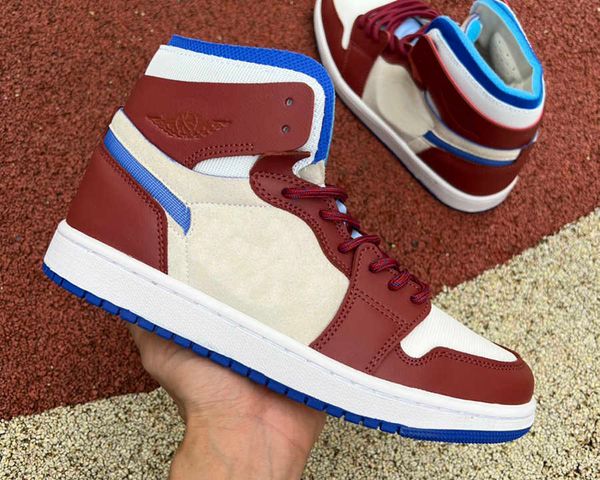 

2022 new men basketball shoes 1s jumpman 1 sail redstone hyper royal women fashion trainers sneakers sports ship with box, Black