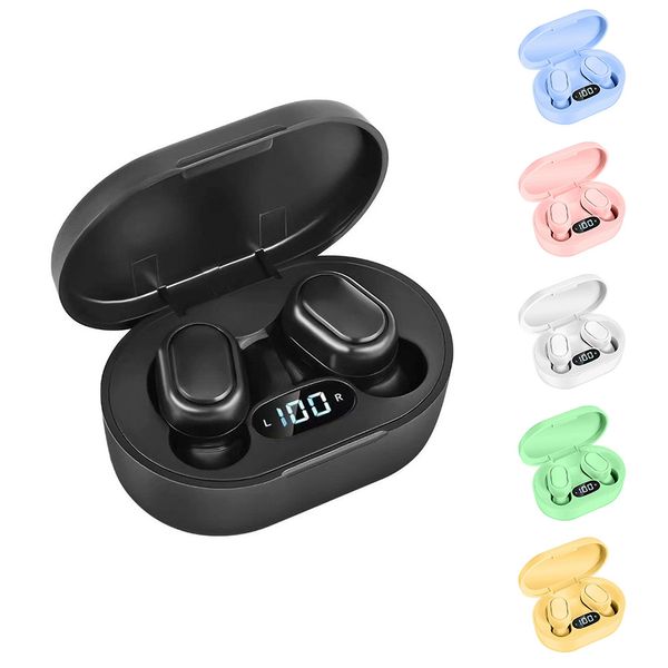 Cuffie E7S TWS Bluetooth 5.0 Aurbellini Waterproof Sports Earbud Music Cashphone stereo con microfono per telefoni cellulari