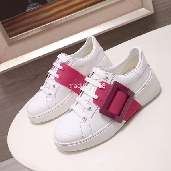 

dress shoes spring tang yan same style white shoes women's leather lace up square buckle casual sports thick soled trend, Black