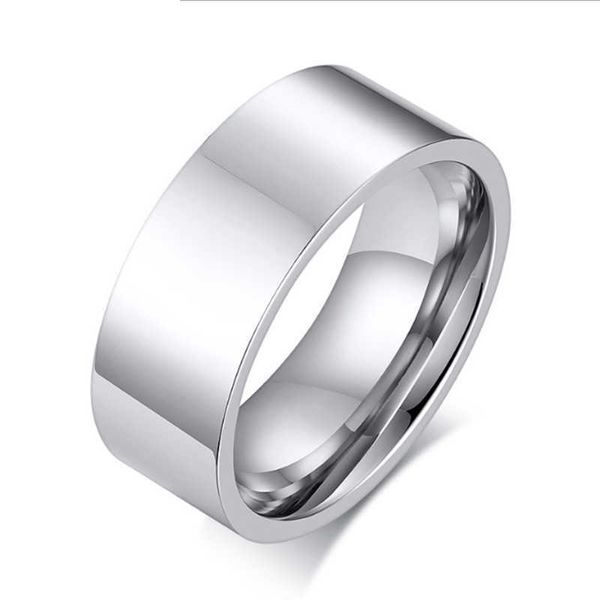 

chambe - wide and thick classic men's ring, stainless steel gold, silver, black, wedding decoration, 8mm, Golden;silver
