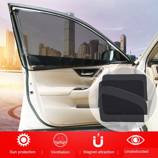 

magnetic car window sunshade cover car front & rear side window sun visor shade mesh cover uv protection