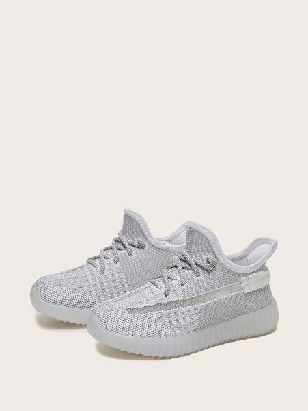 

boys minimalist lace-up front running shoes she, Black