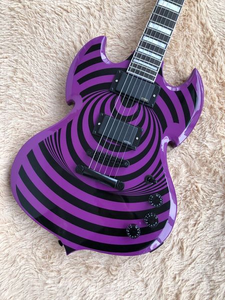 

new stock purple sg zach 6 string electric guitar