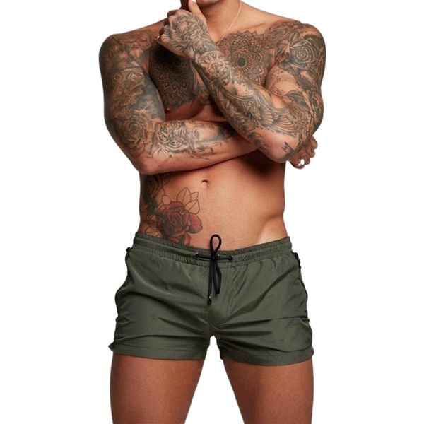 

foreign trade men's shorts beach pants fashion european and american sports shorts quick-drying running men's pants summer double, White;black