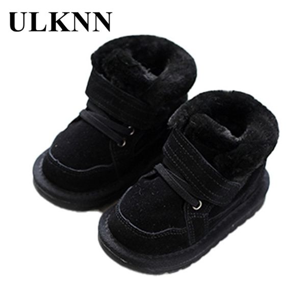 ULKNN Winter Baby Schneeschuhe Für Kinder Jungen Mädchen Mode Niedlichen Samt Gepolsterte Baumwolle Schuhe Plüsch Weichen Boden Schuhe LJ201201