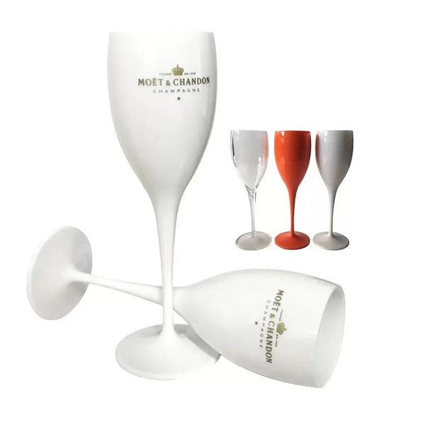 Forniture per feste da bar Bicchieri da champagne Bicchieri da vino in plastica trasparente acrilica Calice da flauto da champagne