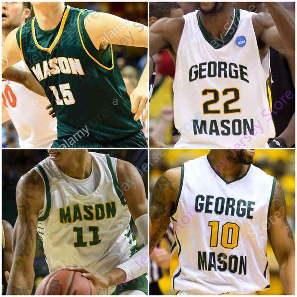 

george mason basketball jersey ncaa college 10 jamal hartwell ii 23 javon greene 11 miller 12 wilson 2 xavier johnson 13 josh oduro, Black