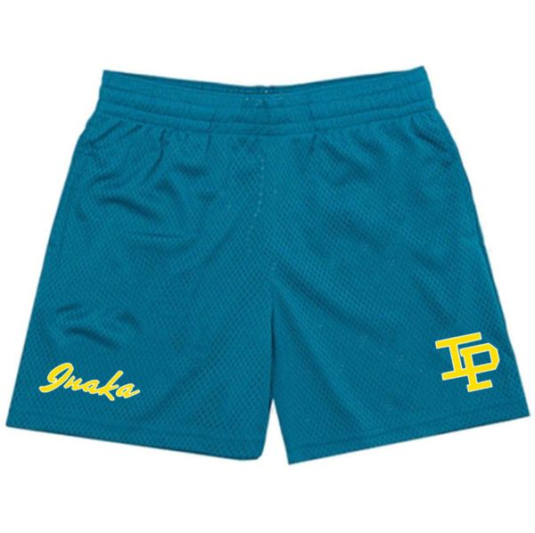 

men's inaka power classic shorts fashion mesh breathable casual bottoms gym loose men eric emmanuel basic sports pants women ee beach s, White;black