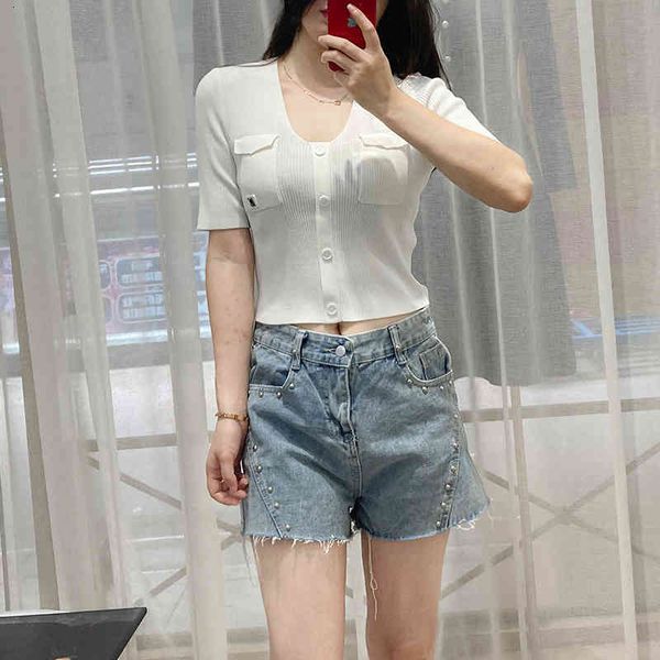 

women's sweaters sweet and spicy women's ice silk short sleeved sweater summer v-neck slim thin t-shirt hnus, White;black