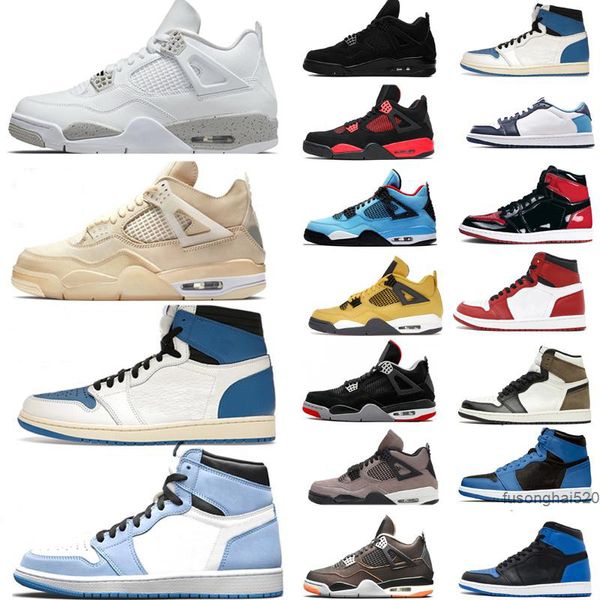 

sail black cat oreo 4 4s men basketball shoes bred tour yellow guava ice twist white cement what the shoe 1s dark marina blue obsidian unc