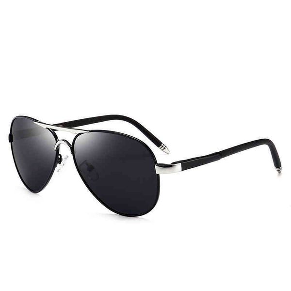

2018 men's new polarized sunglass square sunglass classic driving goggl p8503, White;black