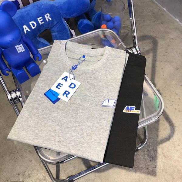 

summer t-shirt classic small label short-sleeved couple tee, White;black