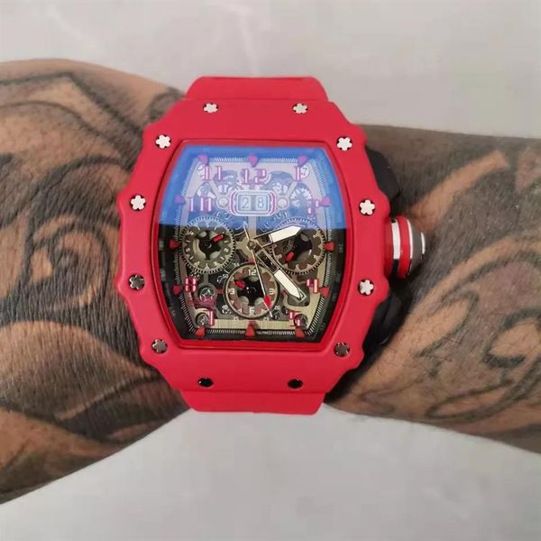 

2021 swiss brand watches for men nautilus quartz watch rubber band small dial move waterproof designer watch orologio238z, Slivery;brown