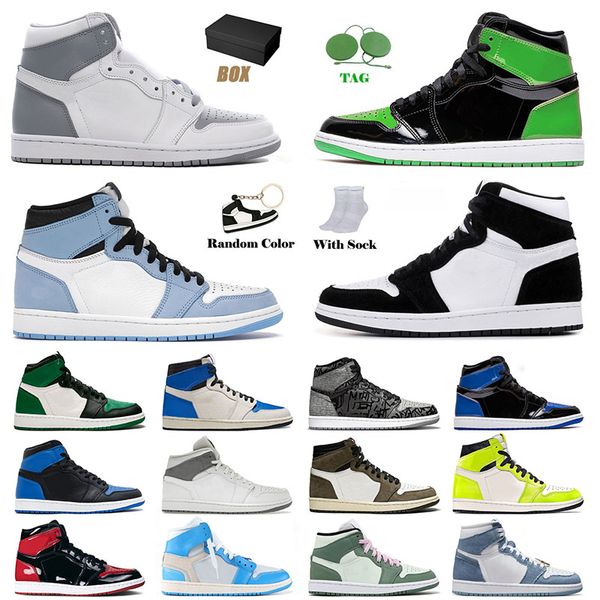 

jumpman 1 1s designer basketball shoes for mens womens visionaire panda high og dark mocha mid carbon fiber dutch green sports sneakers trai