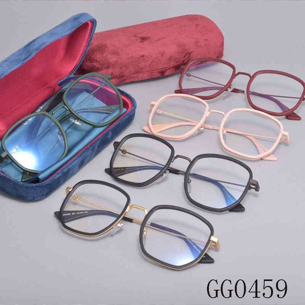 

sunglasses g family frame gg0459 square myopia live flat rdzt, White;black