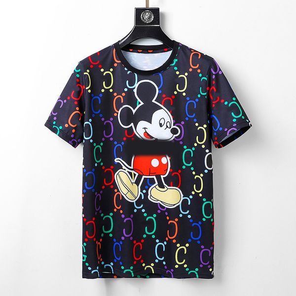 

summer new men's t-shirts ice silk short-sleeved plaid printing letter printing designer youth trend large size m-3xl, White;black
