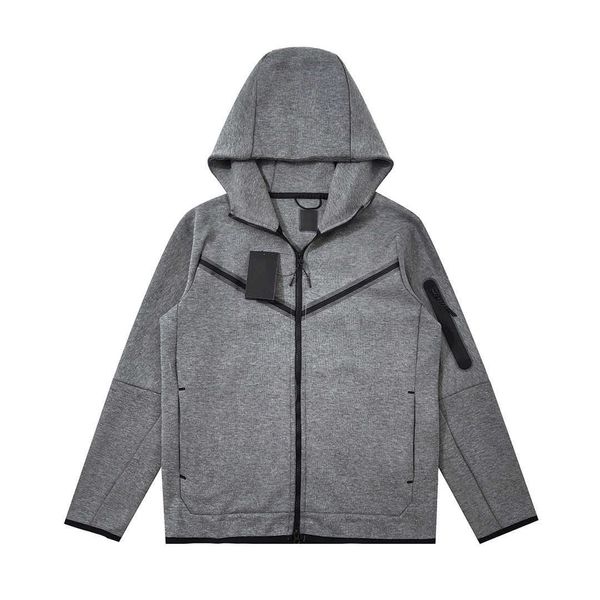 

sports tracksuit print hoodie space mens cotton jacket sweat suits designers coats highquality sweatshirt man casual pants running sportswea, Gray