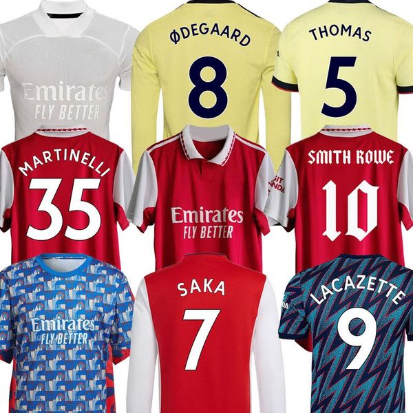 

21 22 23 pepe saka long sleeve soccer oga122 jerseys fans player version gunners odegaard thomas tierney smith rowe 2021 2022 no more red fo, Black