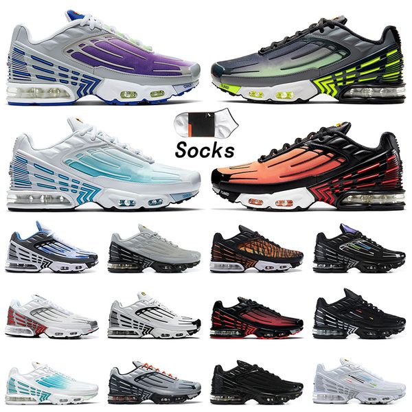 

2022 tn plus 3 running shoes purple grey neon laser blue tiger white silver radiant red crimson triple black leather mens women tuned sneake