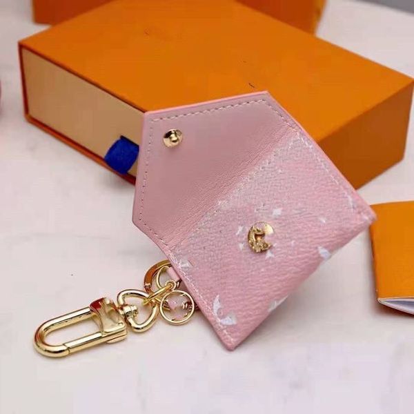 

fashion key buckle bag car keychain handmade luxury designer genuine leather keychains men women bags exquisite gift with box dust bag, Silver