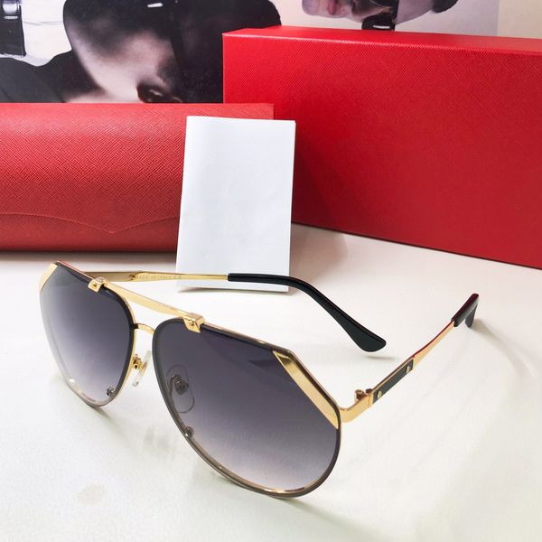 

sunglasses for women men summer 1008 style anti-ultraviolet retro plate oval frameless fashion glasses random box tfym, White;black