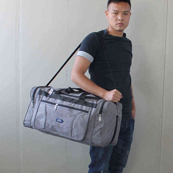 

large capacity men's travel bag trip women waterproof fashion big duffle weekend storage shoulder hand luggage s 4 sizes 220608